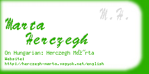 marta herczegh business card